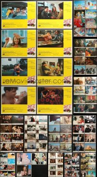 5a077 LOT OF 123 LOBBY CARDS 1970s-1980s mostly complete sets from a variety of different movies!
