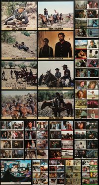 5a329 LOT OF 121 COLOR 8X10 STILLS AND MINI LOBBY CARDS 1970s-1980s a variety of movie scenes!
