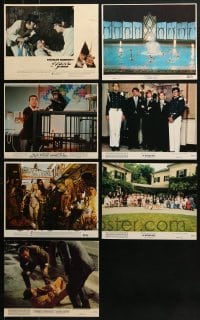 5a420 LOT OF 7 COLOR 8X10 STILLS AND MINI LOBBY CARDS 1960s-1970s from a variety of movies!