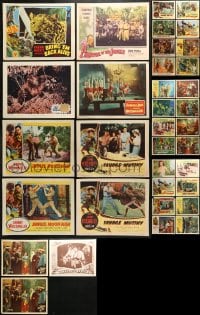 5a096 LOT OF 35 JUNGLE LOBBY CARDS 1940s-1950s incomplete sets from a variety of movies!