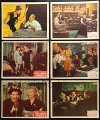 5a129 LOT OF 6 JIGGS & MAGGIE LOBBY CARDS 1940s great scenes from the series of comedy movies!