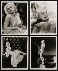 5a480 LOT OF 4 JEAN HARLOW 8X10 REPRO PHOTOS 1980s portraits of the platinum blonde star!