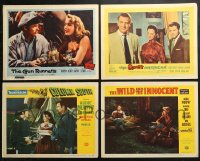 5a138 LOT OF 4 LOBBY CARDS FROM AUDIE MURPHY MOVIES 1950s Gun Runners, Quiet American & more!