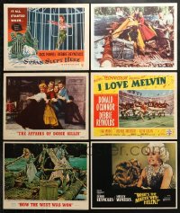 5a128 LOT OF 6 LOBBY CARDS FROM DEBBIE REYNOLDS MOVIES 1950s-1970s How the West Was Won & more!