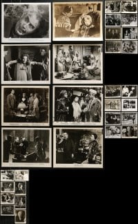 5a367 LOT OF 32 HORROR/SCI-FI 8X10 STILLS 1950s-1990s scenes & portraits from scary movies!