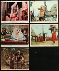 5a425 LOT OF 5 COLOR 8X10 STILLS AND MINI LOBBY CARDS 1960s-1970s scenes from a variety of movies!