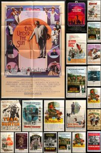 5a053 LOT OF 26 FOLDED ONE-SHEETS 1950s-1980s great images from a variety of different movies!