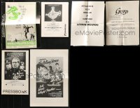 5a186 LOT OF 6 CUT PRESSBOOKS AND AD SLICKS 1960s-1980s advertising a variety of different movies!