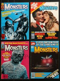 5a257 LOT OF 4 FAMOUS MONSTERS OF FILMLAND MAGAZINES 1970s-1980s Star Wars, Close Encounters!