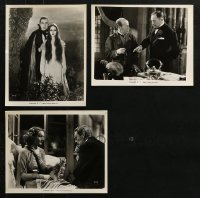 5a435 LOT OF 3 MARK OF THE VAMPIRE 1972 RE-RELEASE 8X10 STILLS R1972 Bela Lugosi, Carroll Borland