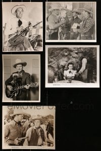 5a423 LOT OF 5 WESTERN 8X10 STILLS 1930s-1940s portraits of cowboys with guitars & guns!