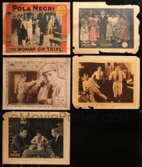5a131 LOT OF 5 SILENT LOBBY CARDS 1920s Pola Negri, Wallace Reed, Norma Talmadge & more!