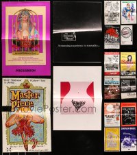 5a163 LOT OF 16 CUT SEXPLOITATION PRESSBOOKS 1970s-1980s sexy advertising with some nudity!