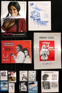 5a166 LOT OF 13 CUT SEXPLOITATION PRESSBOOKS 1960s-1970s sexy advertising with some nudity!