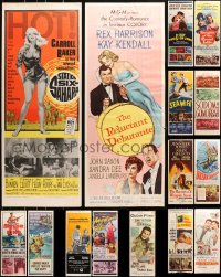 5a495 LOT OF 15 MOSTLY UNFOLDED INSERTS 1950s great images from a variety of different movies!