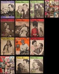 5a258 LOT OF 29 PICTURE SHOW ENGLISH MOVIE MAGAZINES 1950s filled with images & information!