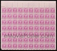 5a232 LOT OF 1 EDGAR ALLAN POE STAMP SHEET 1949 with 70 unused stamps!