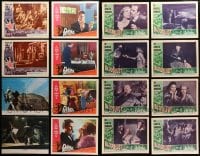 5a103 LOT OF 16 LOBBY CARDS 1960s-1970s incomplete sets from a variety of movies!