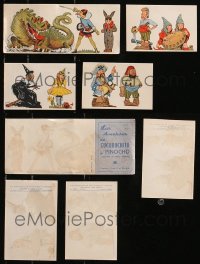 5a445 LOT OF 4 SPANISH PINOCCHIO ITEMS 1930s great fantasy art, NOT from Walt Disney!