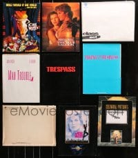 5a215 LOT OF 9 PRESSKITS WITH 7 STILLS EACH 1990s containing a total of 63 8x10 stills in all!