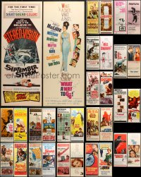 5a484 LOT OF 37 MOSTLY UNFOLDED INSERTS 1960s great images from a variety of different movies!