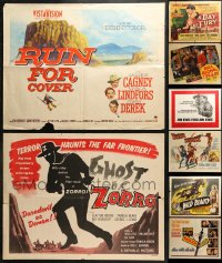 5a546 LOT OF 8 FORMERLY FOLDED HALF-SHEETS 1930s-1960s great images from a variety of movies!