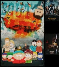 5a575 LOT OF 25 UNFOLDED 24X36 COMMERCIAL POSTERS 2010s South Park, Pacific Rim Uprising, Strangers