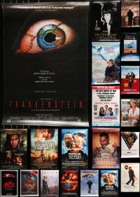 5a567 LOT OF 39 UNFOLDED VIDEO POSTERS 1980s-2010s a variety of cool movie images!