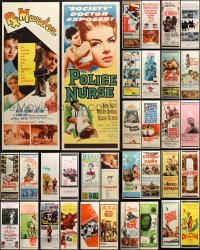 5a485 LOT OF 36 UNFOLDED INSERTS 1960s great images from a variety of different movies!