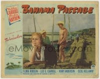 5b190 BAHAMA PASSAGE LC 1941 Madeleine Carroll & barechested Sterling Hayden in his first movie!