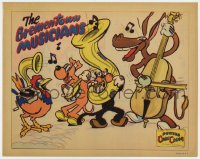 5b016 BREMENTOWN MUSICIANS 1935 Ub Iwerks art, ComiColor cartoon, they're playing instruments!