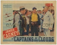 5b260 CAPTAINS OF THE CLOUDS LC 1942 pilot James Cagney & Alan Hale yell at officer!