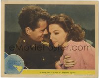 5b279 CLOCK LC 1945 soldier Robert Walker & pretty Judy Garland will never be lonesome again!