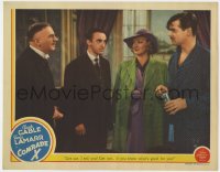 5b284 COMRADE X LC 1940 cool image of Clark Gable in pajamas & Eve Arden!
