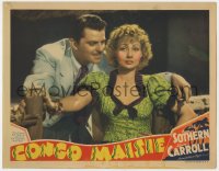 5b287 CONGO MAISIE LC 1940 Ann Sothern threatens John Carroll if he touches her, she's on fire!