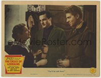 5b297 CROSS OF LORRAINE LC #2 1944 Gene Kelly & Jean-Pierre Aumont tell woman she'll be safe!