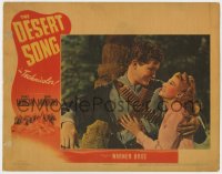 5b312 DESERT SONG LC 1944 romantic close up of Dennis Morgan & Irene Manning smiling big!