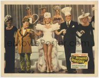 5b324 DIAMOND HORSESHOE LC 1945 close up of sexy dancer Betty Grable in skimpy outfit with cast!