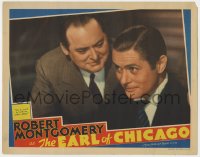 5b348 EARL OF CHICAGO LC 1940 Edward Arnold tells Robert Montgomery to sign to be worth millions!