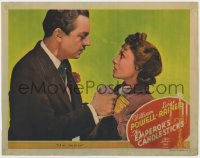 5b360 EMPEROR'S CANDLESTICKS LC 1937 close up of William Powell asking Luise Rainer who she is!