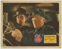 5b368 FALLEN ANGEL LC 1945 Otto Preminger, c/u of Dana Andrews & Bickford fighting for gun in car!