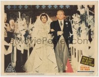 5b372 FATHER OF THE BRIDE LC #5 1950 Spencer Tracy walks daughter Elizabeth Taylor down the aisle!