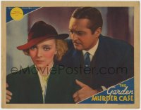 5b404 GARDEN MURDER CASE LC 1936 Edmund Lowe as Philo Vance trusts Virginia Bruce no matter what!