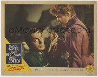 5b405 GASLIGHT LC 1944 Ingrid Bergman tells Charles Boyer the knife is a figment of her poor mind!