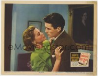 5b409 GENTLEMAN'S AGREEMENT LC #7 1947 Elia Kazan, romantic c/u of Gregory Peck & Dorothy McGuire!