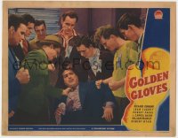 5b423 GOLDEN GLOVES LC 1940 great image of group of ushers beating up man on the ground!