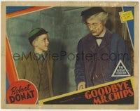 5b434 GOODBYE MR. CHIPS LC 1939 Robert Donat tells young boy his father was a late student too!