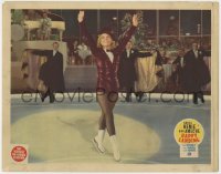 5b452 HAPPY LANDING LC 1938 best portrait of professional ice skater Sonja Henie performing!