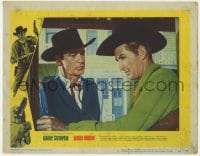 5b463 HIGH NOON LC #6 1952 great close up of Gary Cooper & Lloyd Bridges, Fred Zinnemann classic!
