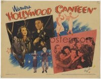 5b470 HOLLYWOOD CANTEEN LC 1944 Bette Davis with Jack Benny playing violin, Eddie Cantor